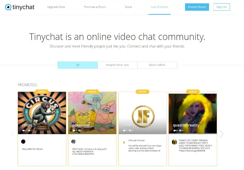 Tinychat - Live Video Chat Room