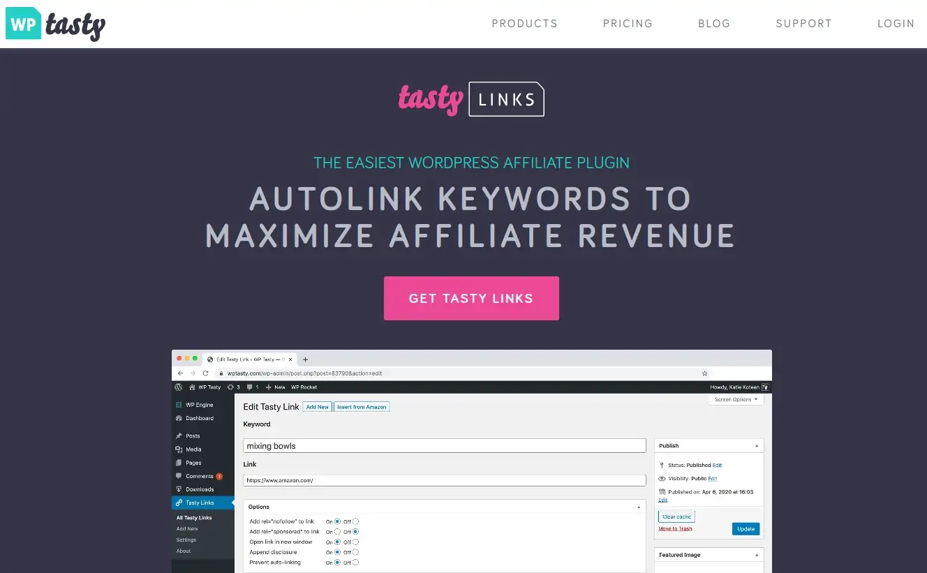 WP Tasty Links - WordPress Affiliate Plugin