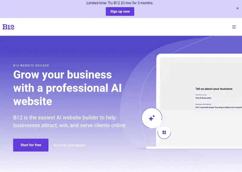 B12 - Website Builder