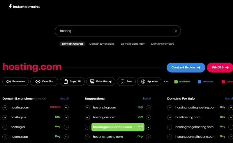 Instant Domains