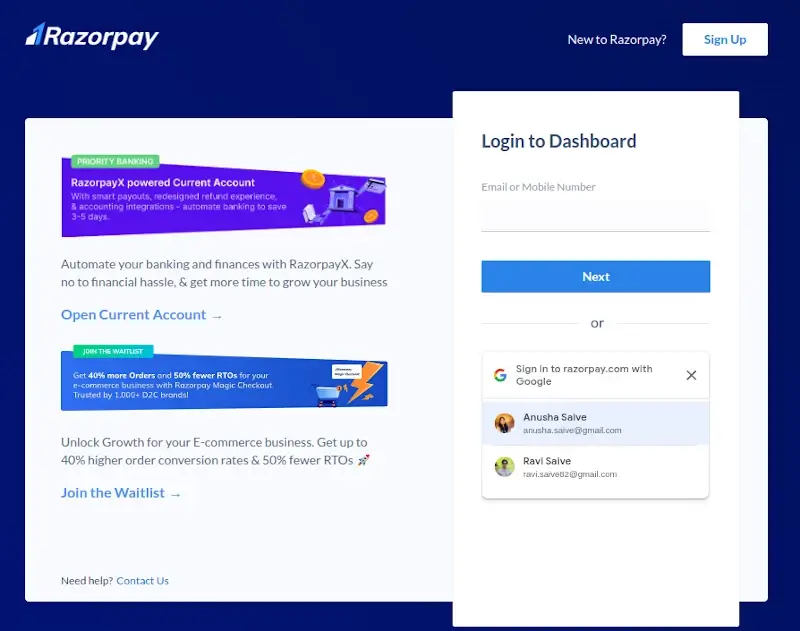 Razorpay - Payment Gateway