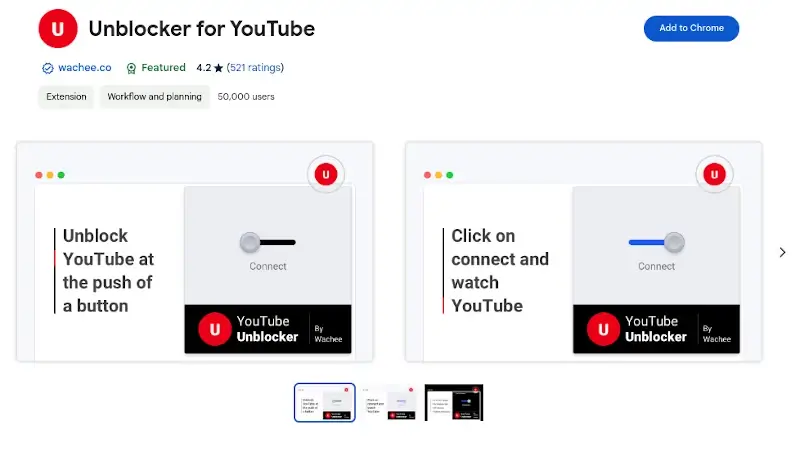 Unblocker for Youtube