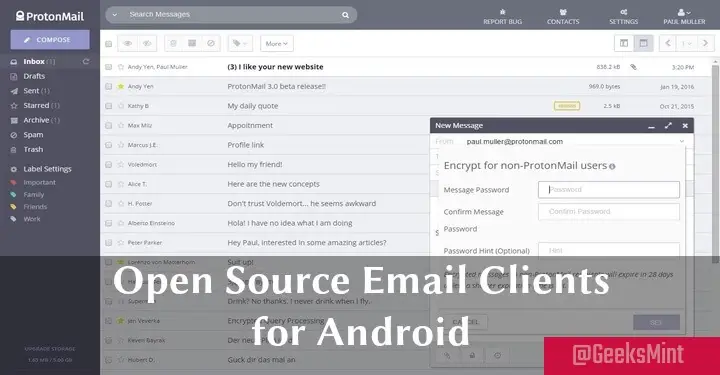 Open Source Email Client for Android