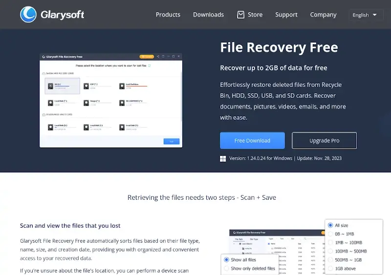 Glarysoft File Recovery