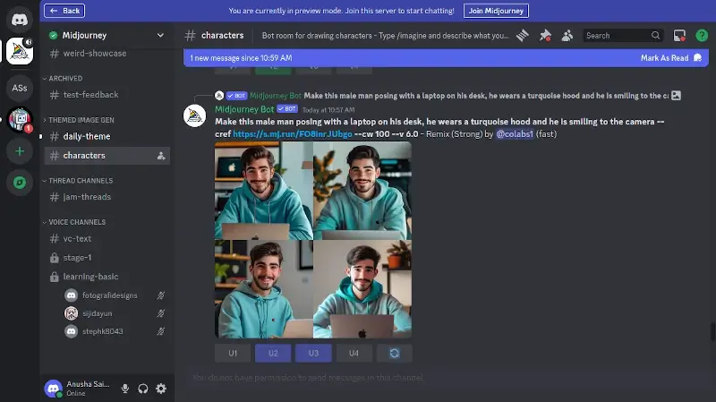 Midjourney Discord Server