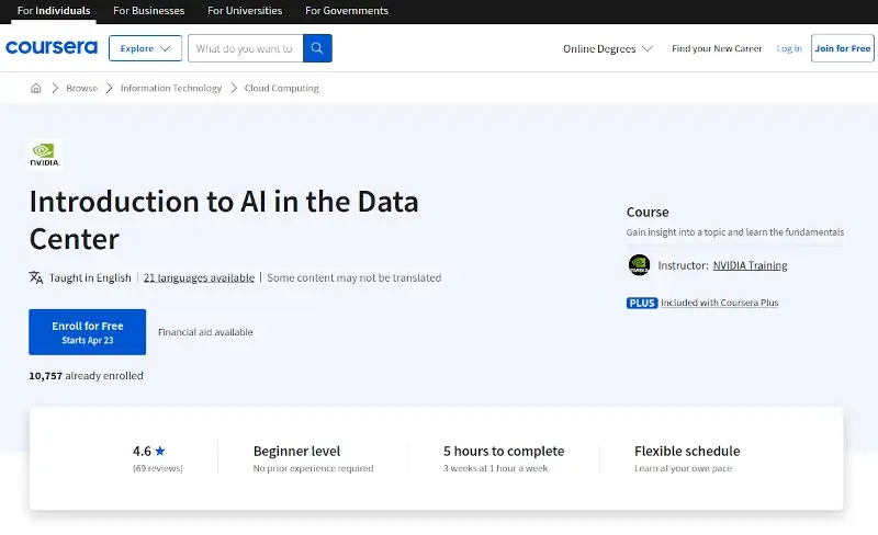 Introduction to AI in the Data Center