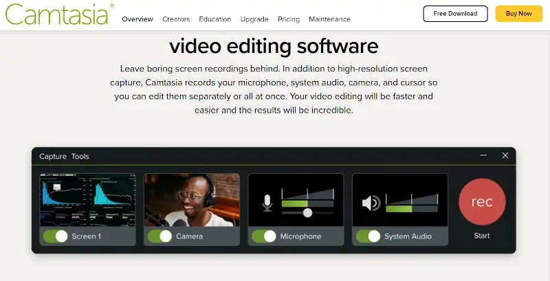 Camtasia - Video Editing Software