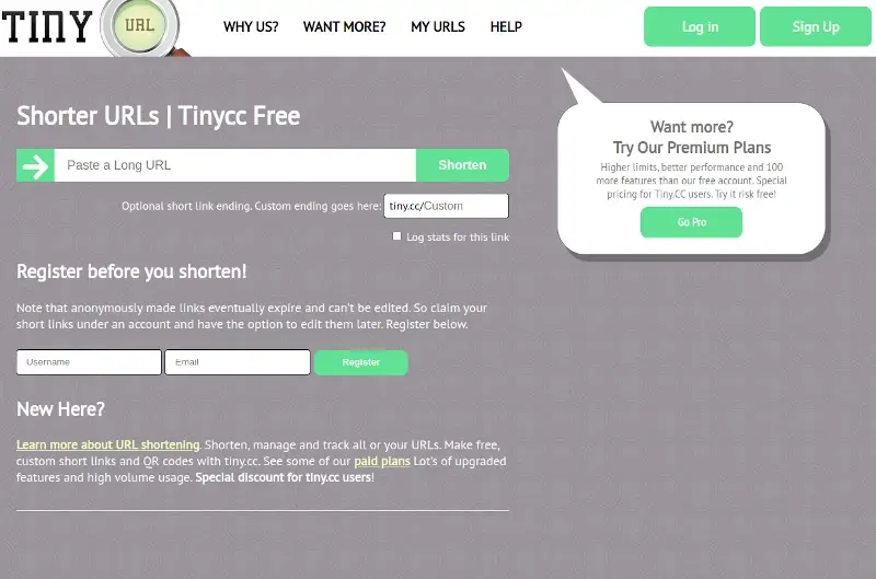 Tiny CC - Free Short URL